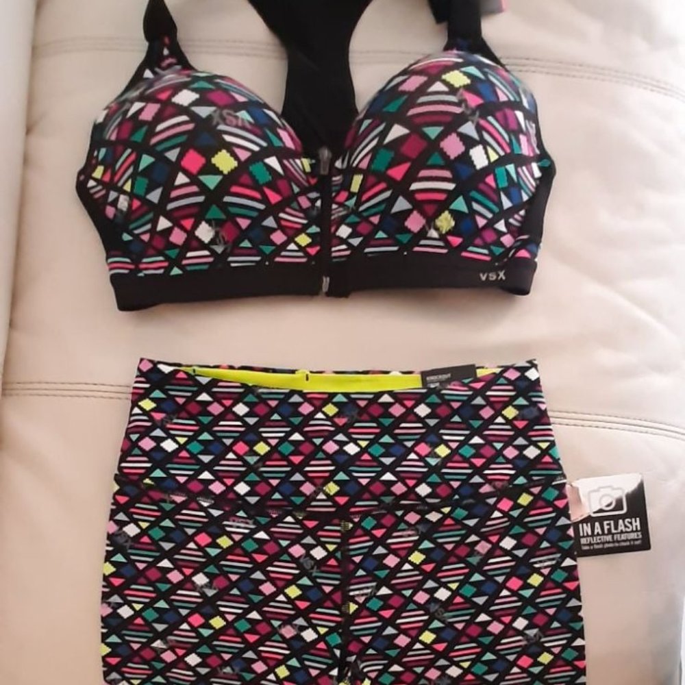 VSX Vicoria Secret Sport Legings and Sport Bra Set New With Tags
